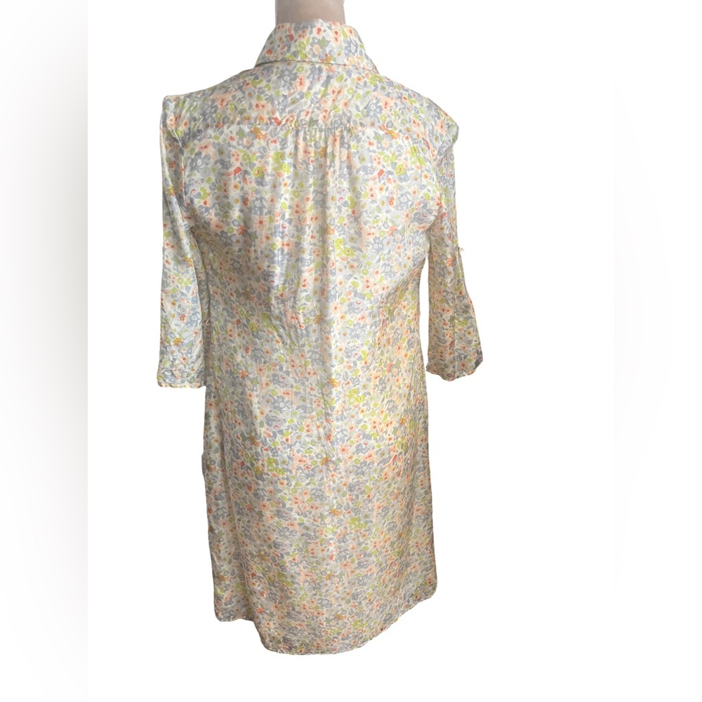 Rosie Pope Maternity Floral Silk Button down dress Size Small - Picture 9 of 10